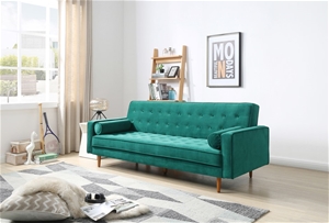 Sofa Bed 3 Seater Button Tufted Lounge S