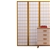 Levede 8 Panel Free Standing Foldable Room Divider Privacy Screen Wood