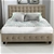 Levede Gas Lift Bed Frame Premium Fabric Base Mattress King Size Beige
