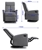 Levede Recliner Chair Chairs Armchair Sofa Lounge Couch Padded Grey Fabric
