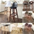 2x Levede Leather Swivel Bar Stool Kitchen Stool Dining Chair Barstools
