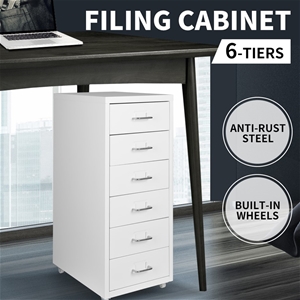 Steel Orgainer Metal File Cabinet With 6
