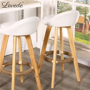 2x Levede Leather Swivel Bar Stool Kitch