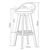 2x Levede Leather Swivel Bar Stool Kitchen Stool Dining Chair Barstools