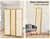 Levede Room Divider Screen 6 Panel Wooden Dividers Timber Stand Natural