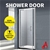 Levede Bath Shower Enclosure Screen Seal Strip Glass Shower Door 760x1900mm