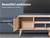 Levede TV Cabinet Entertainment Unit Stand Drawer Wooden Shelf Oak 140cm