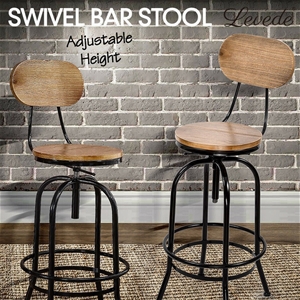 Levede Industrial Bar Stools Kitchen Sto