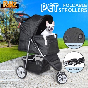 PaWz Pet Stroller 3 Wheels Dog Cat Cage 