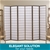 Levede 3 Panel Room Divider Screen Door Stand Privacy Fringe Wood Fold Grey