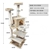 PaWz 1.83M Cat Scratching Post Tree Gym House Condo Furniture Scratcher