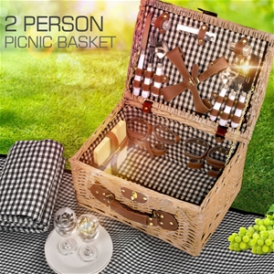 4 Person Picnic Basket Baskets Set Outdo