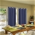 2x Blockout Curtains Panels 3 Layers W/ Gauze Room Darkening 300x230cm Navy