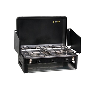 Oztrail Double Burner & Grill Stove