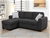 Jessie RHF Chaise With Sofabed & Storage - Charcoal