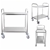 SOGA 2 Tier S/S Kitchen Dining Food Cart Trolley Utility Rnd 86x54x94cm Lge