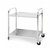 SOGA 2 Terr S/S Kitchen Dining Food Cart Trolley Utility - 85x45x90cm Med