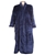 GLOSTER Robe, 100% Polyester, Size S/M, Navy. N.B. Missing tie belt.