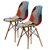 2X DSW Dining Chair Fabric - MULTI