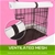 42" Foldable Wire Dog Cage with Tray + PINK Cover