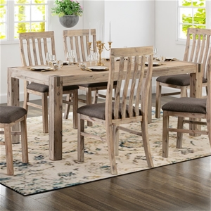 Dining Table with Solid Acacia Medium Si