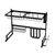 2-Tier 65cm Stainless Steel Kitchen Shelf Organizer Dish Drying Rack