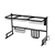 2-Tier 85cm Stainless Steel Kitchen Shelf Organizer Dish Drying Rack