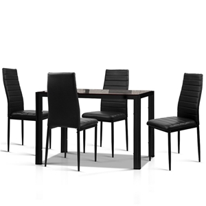 Artiss Astra 5-Piece Dining Table and 4 