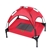 Charlies Elevated Pet Bed With Tent Red Small