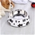 Charlie's Melamine Printed Pet Feeders with Stainless Bowl -Cow Large