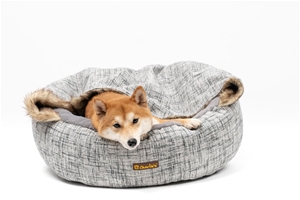 Charlie's Pet Round Bed with Faux Fur Co