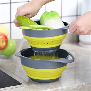 Gourmet Kitchen COLLAPSIBLE COLANDER AND