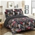Dreamaker 300TC Cotton Sateen Printed Quilt Cover Set Dark Jungle Queen Bed