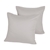 Dreamaker Cotton Sateen 1000TC euro pillowcase Twin Pack Oyster