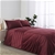 Dreamaker Ripple velvet Quilt Cover Set King Bed Red Wine