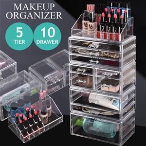 10 Drawers Cosmetic Makeup Organizer Sto