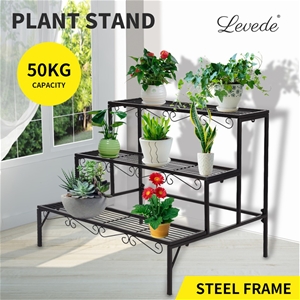 Levede Plant Stand Out/Indoor Metal Flow