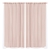 2x Blockout Curtains Panels 3 Layers w/ Gauze Room Darkening 240x213cm Rose
