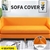 Couch Sofa Seat Covers Stretch Protectors Slipcovers 4 Seater Amber
