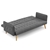 Sarantino 3 Seater Modular Linen Fabric Sofa Bed Couch Armrest Grey