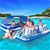 Bestway Inflatable Floating Float Floats Island LoungePool Water Fun