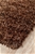 Small Dark Brown Handmade Silky Finish Shag Rug - 165X115cm