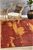 Extra Large Paprika Red Abstract Jacquard Woven Rug - 320X230cm