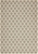 Med Neutral Handmade NZ Blend Wool Scandi Lattice Flatwoven Rug - 225X155cm