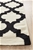 Medium Monochromatic Handmade Wool Lattice Flatwoven Rug - 225X155cm