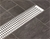 900mm Shower SS Grate Drain w/Centre outlet Floor Waste Square Pattern