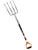 OSKA Stainless Steel 4 Tine Pitch Fork, Polyproylene Steel Core Handle with