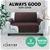 Artiss Sofa Cover Quilted Couch Lounge Protector Slip2 Seater Coffee