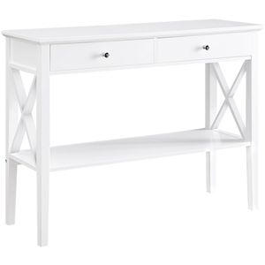 Long Island 2 Drawer Console Table - Whi
