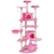 i.Pet Cat Tree Trees Scratching Post Scratcher Tower Condo Wood Pink 203cm